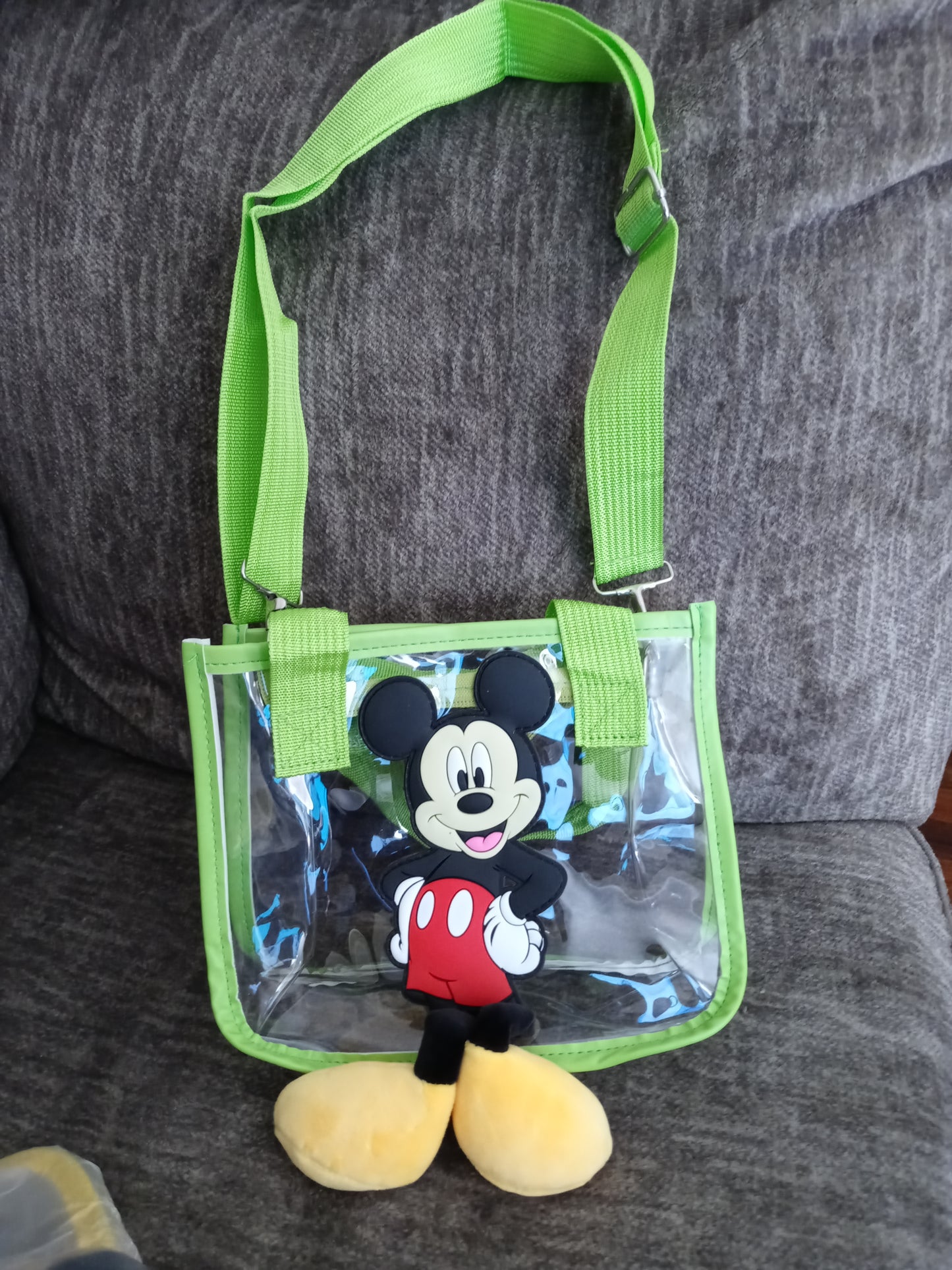 Clear Transparent Mickey Mouse Crossbody Purses