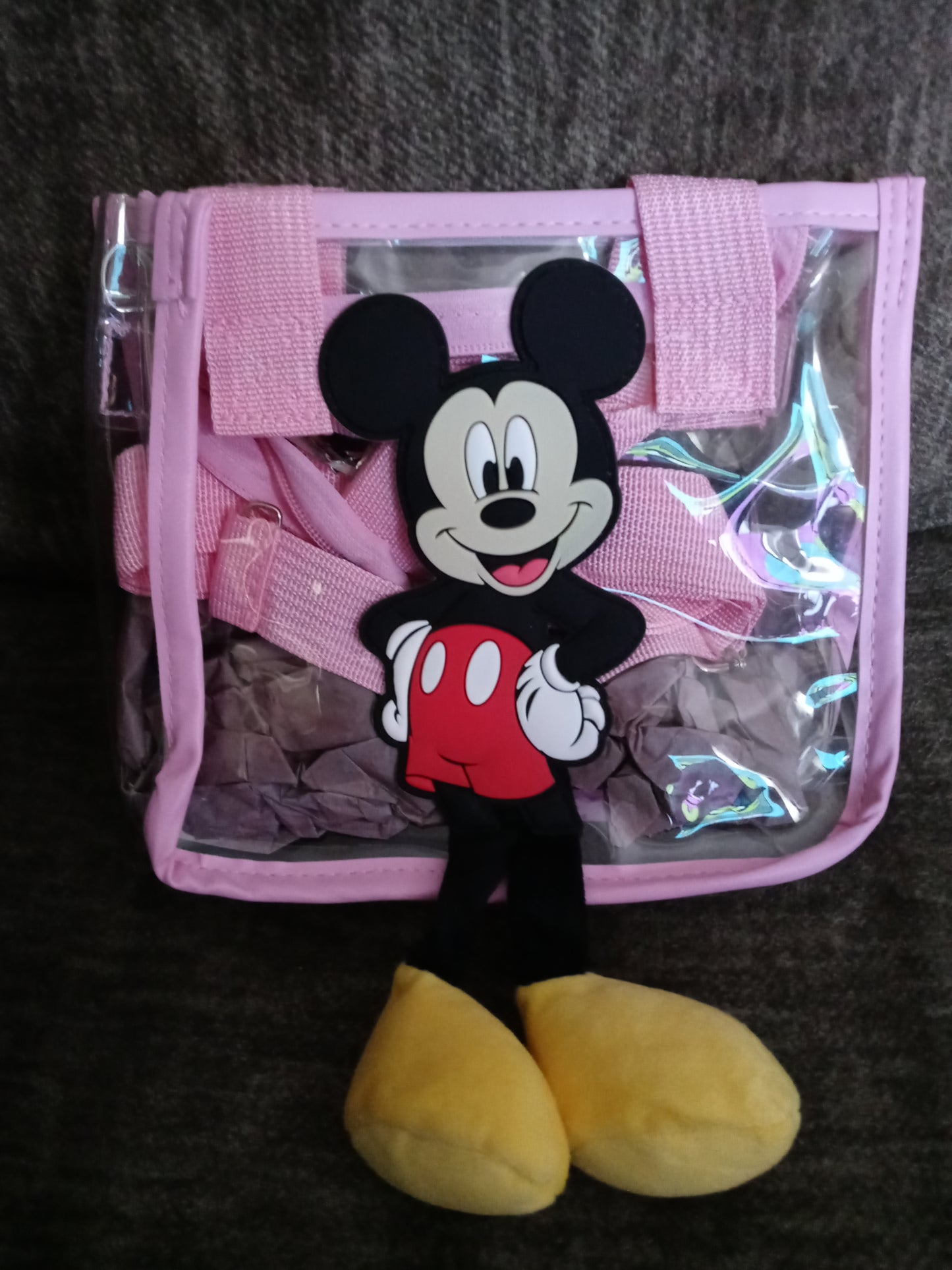 Clear Transparent Mickey Mouse Crossbody Purses